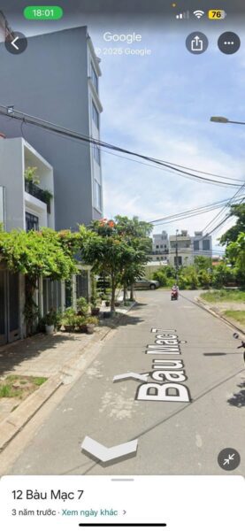 Đất mặt tiền Bàu Mạc 7, 108mv, 5400