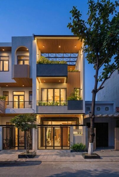 Nhà 3 tầng mặt tiền Hoà Minh, 8350