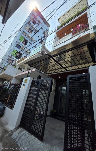 Nhà 4 tầng 2 mặt kiệt Phạm Nhữ Tăng, 75mv, 5950