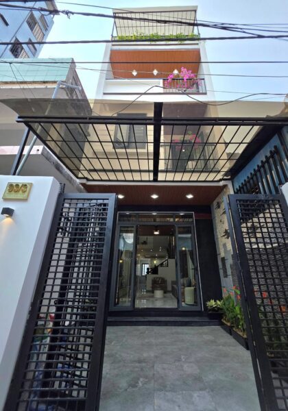 Nhà 4 tầng 2 mặt kiệt Phạm Nhữ Tăng, 75mv, 5950