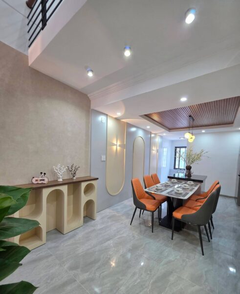 Nhà 4 tầng 2 mặt kiệt Phạm Nhữ Tăng, 75mv, 5950
