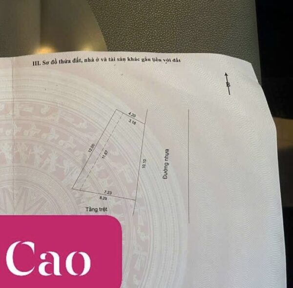 Nhà mặt tiền Nam cao, 3600
