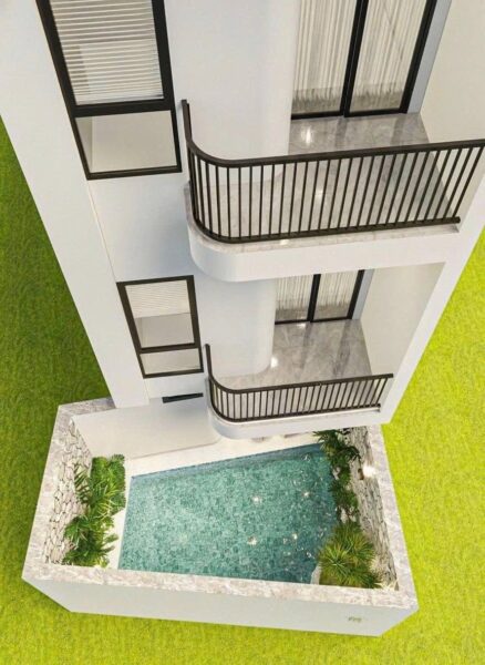 Nhà 3 tầng kiệt Trần cao Vân 6000