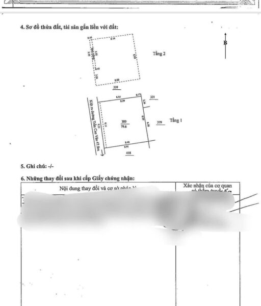Nhà 2 tầng kiệt Trần cao Vân 80mv 5700
