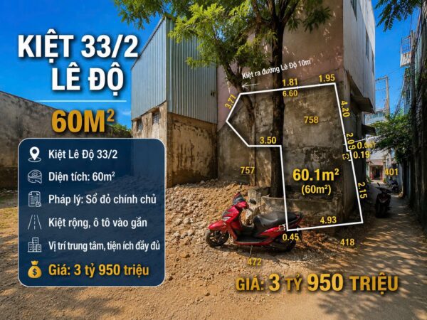 Đất kiệt ô tô Lê Độ 60mv, 3950