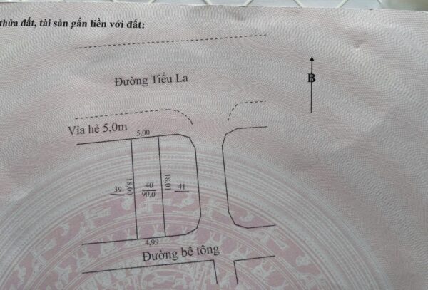 Đất mặt tiền Tiểu La, 90mv, 17050