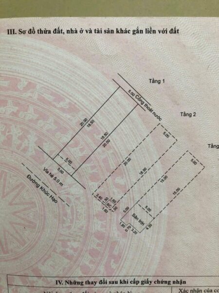 Nhà 3 tầng mặt tiền Khúc Hạo 11ty5