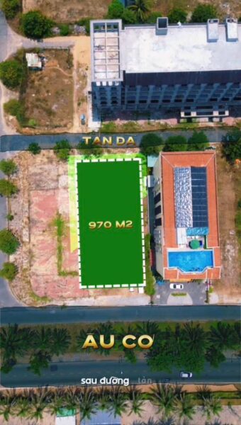 Đất mặt tiền Âu Cơ, Hội An, 970mv, 77ty