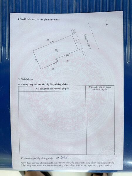 Đất mặt tiền Hoà Mỹ 9, 75mv, 5150