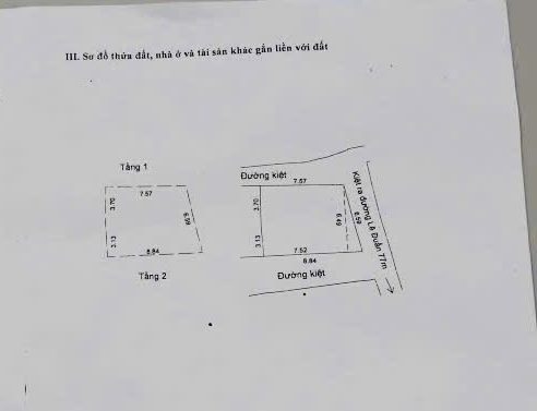 Nhà 2 tầng 3 mặt kiệt Lê Duẩn 4400