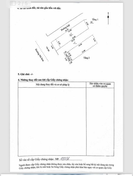 Nhà 2 tầng mặt tiền Đà Sơn 80mv, 6680