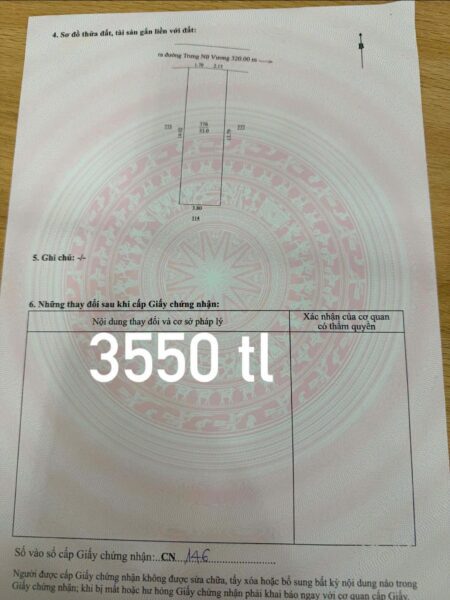 Đất 2 mặt kiệt Trưng Nữ Vương 56mv, 3700