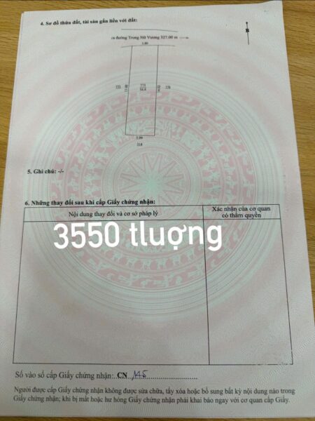 Đất 2 mặt kiệt Trưng Nữ Vương 56mv, 3700