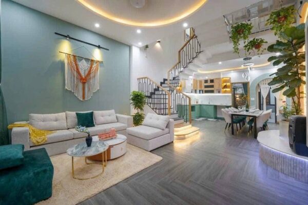 Cho thuê nhà 4 tầng mặt tiền Lê Hiến Mai 35tr