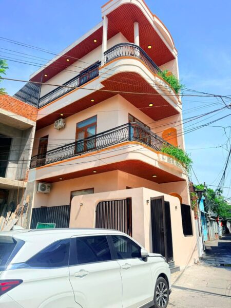 Nhà 3 tầng 2 mặt tiền Trần Xuân Lê 60mv, 6700