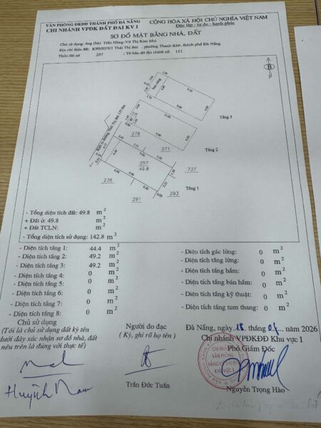 Nhà 3 tầng kiệt Thái Thị Bôi 50mv, 3950