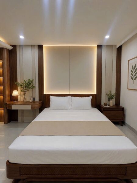 Cho thuê nhà 4.5tang mặt tiền Bàu Mạc 38tr