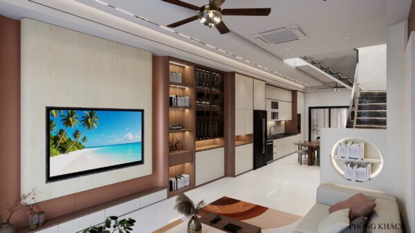 Cho thuê nhà 2 tầng mặt tiền Phạm Văn Bạch 36tr